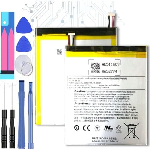 2980mah MC-308594 Replacement Battery for Amazon Kindle Fire 7 5th Gen SV98LN s with Track Code