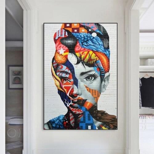 Abstract Doodle Woman Figure Painting Decorativas Art Living Room Wall Canvas Posters and Prints Pictures for Living Room