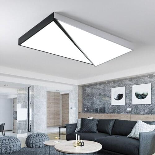 Acylic Ceiling Lights Square Rings For Living Room Bedroom Home AC85-265V Modern Led Ceiling Lamp Fixtures lustre plafonnier