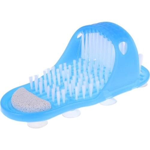 AODMUKI foot scrubber Plastic Bath Massage Slippers Bath Shoes Brush Pumice Scrubber Remove Dead Skin Foot bathroom accessories