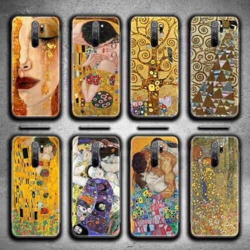 Kiss By Gustav Klimt Phone Case for Redmi 9A 9 8A 7 6 6A Note 9 8 8T Pro Max K20 K30 Pro