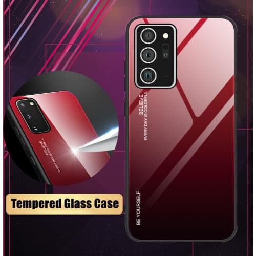 Tempered Hardness Glass Case For Samsung Galaxy A52 A72 A51 A71 A31 A50 A30S A70 Gradient Case Cover For Samsung A41 A11 A30 A40