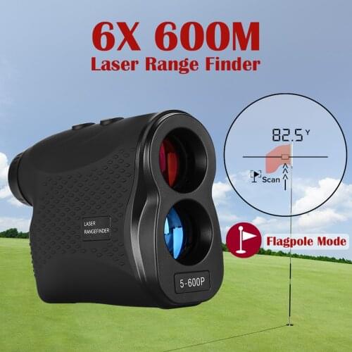 6X Magnification Golf Range Finder Rangefinder Hunting Sport 5-600m