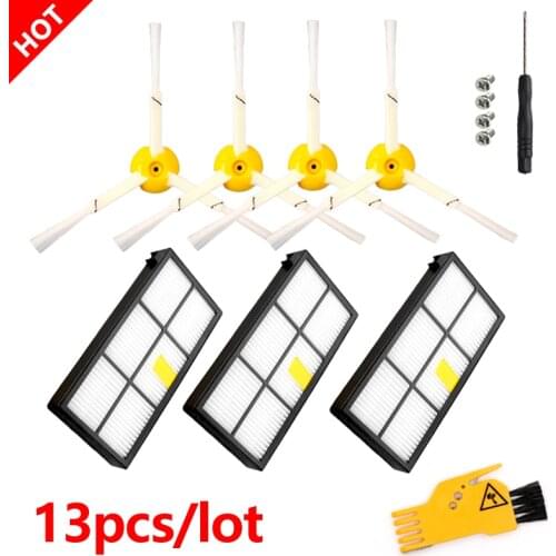 For iRobot Roomba Accessories side brush 980 990 900 896 886 870 865 866 800 Brushes filter HEPA Vacuum Cleaner Spare Part