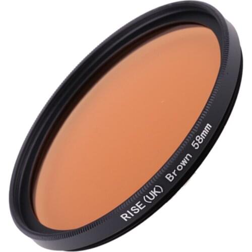 Camera Filter 58mm Full Brown Color Lens Filter for Nikon D3100 D3200 D5100 SLR Camera Lens