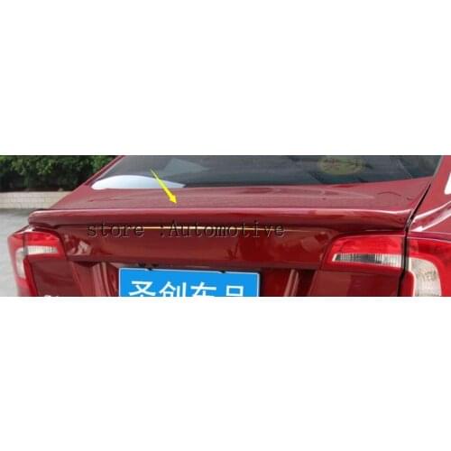 Primer Car Rear Trunk Spoiler Wing Spoiler Rear Diffuser (1 Piece) For Volvo S60 / S60L Gray Paint