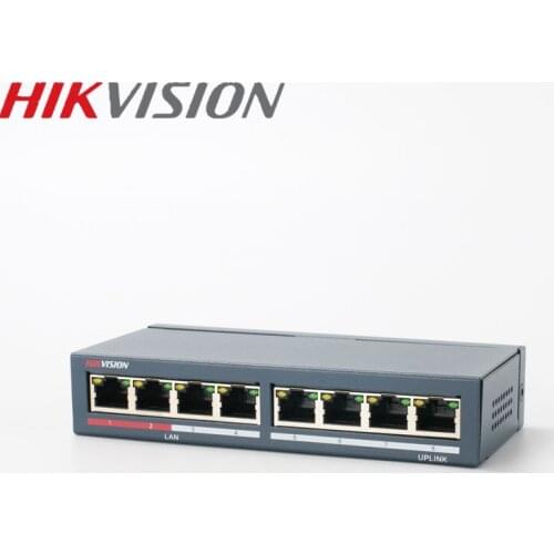 Hikvision DS-3E0108-E Unmanaged Non-PoE Switch 8 Ports 10/100 Mbps Adaptive Metal Material For 8CH NVR And CCTV IP Cameras
