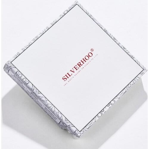 Multifunctional Square Paper Ring Necklace Earrings Jewelry Organizer Box Ring Necklace Bracelets Gift White Packaging Boxes