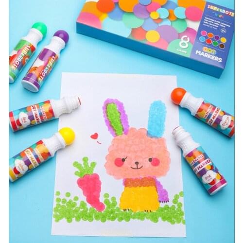 8 Colors Magic Water Coloring Drawing Pen Set for 1 2 3 4 Years Old Children Toddler Kids Creative DIY Drawing Toys Set Reusable