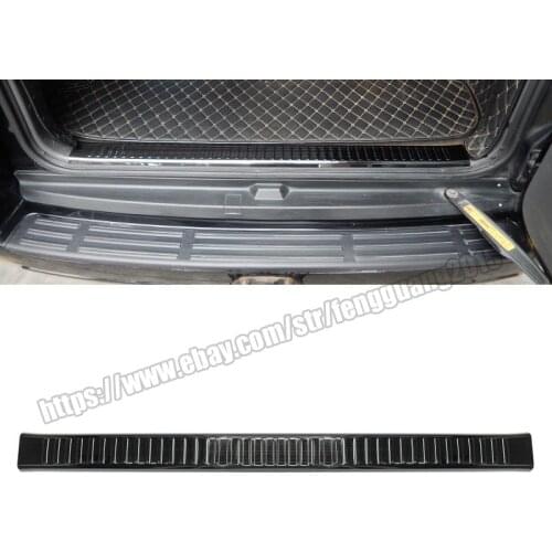 For Toyota Land Cruiser Prado FJ120 2003-2009 Black stainless steel Rear Bumper Protector Sill Plate Cover Trim