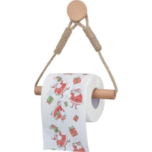 Paper Towel Dispenser Wall Mounted Wall Hangs Wooden Paper Towel Holder Toilet Adornment Bathroom Decoracion
