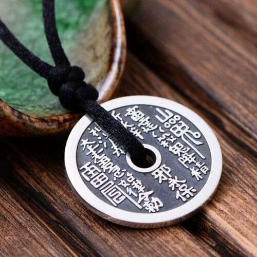 S925 silver restoring ancient ways is my alter ego ray to gossip silver pendant sank new mens and womens money