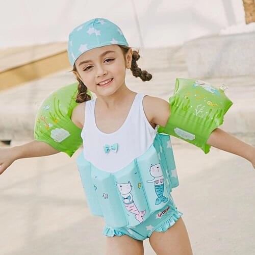 New Floatation Swimsuits Buoyancy Bathing Suit Cute for Children Baby Girls Swimming