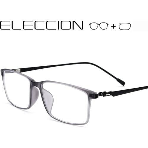ELECCION TR90 Prescription Glasses Women 2019 New Square Eyewear Men Myopia Eyeglasses Anti Blue Optical Frames With eye Lenses