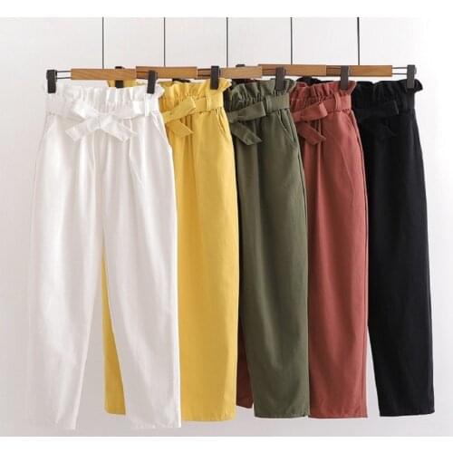 Poberlagals Women's Trousers Harem Pants