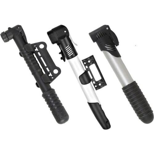 Portable Mini Bicycle Pump Folding Hand Aluminium Alloy Fill Bike Tire for Mtb High-Strength Plastic Outdoor Bike Accessories