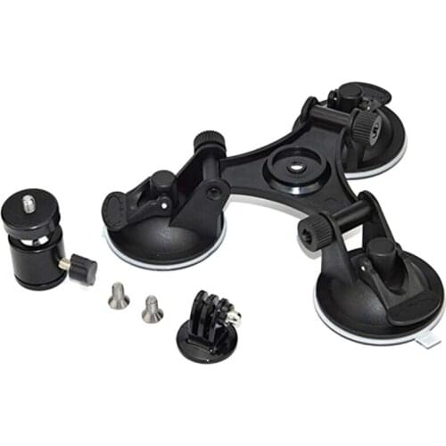 Car Windshield Suction Cup for Action Camera Tripod Bracket for Gopro Hero7/6/5/2/3/3+/4 with Gimbal Suction Cup