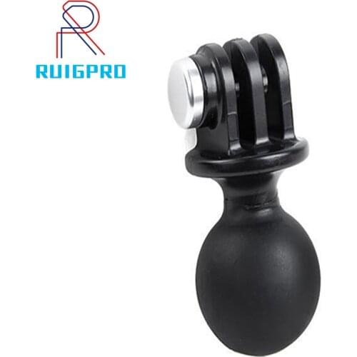 Ruigpro for GO PRO RAM roound adapter mount bracket hero 9/8/7/6/5/4/3/3+ sj series ball head gimbal