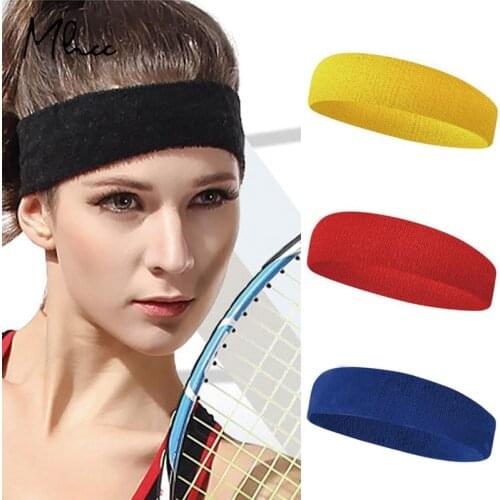 Sport Head Bands For Women Soft Ventilation Sweat Band Solid Color Mens And Womens Sports Hair Band Fashion Towel Headband