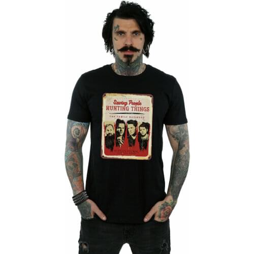 Supernatural Mens Family Business Sign T-Shirt High Quality top tee