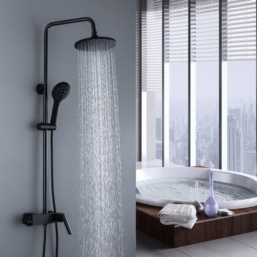 SYNCHRO Black Shower Faucets