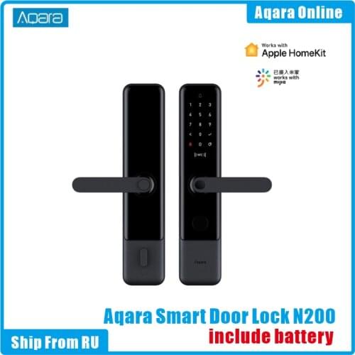 Aqara N200 Smart Door Lock Fingerprint Password Bluetooth NFC Unlock Smart Linkage With Doorbell Works With Mijia Apple HomeKit
