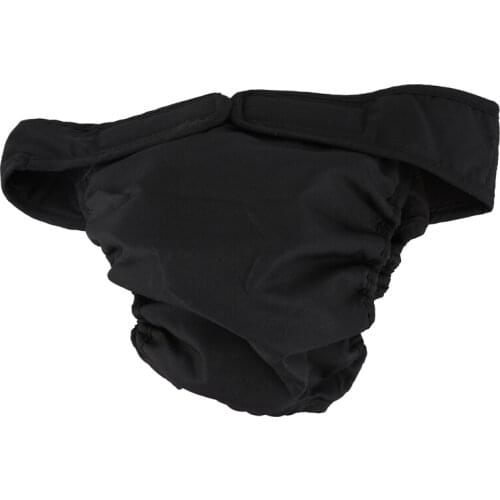 WSFS Hot Dog panties Dog pants dog diaper hygiene pants, Size L Black
