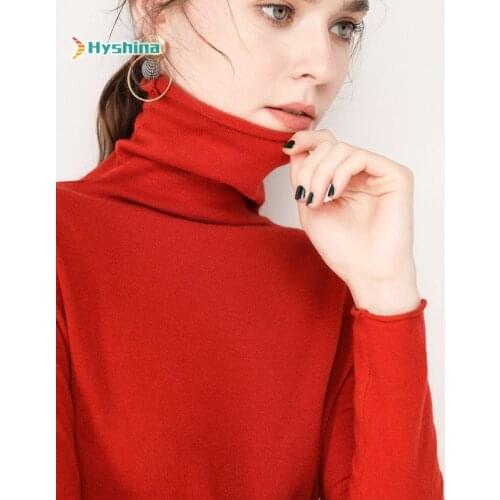 Winter Thickened Sweater High Neck Pile Up Collar Bottoming