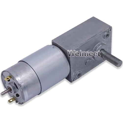 1pcs DC12V 24V A5840-555 M8 Screw Shaft Large Torque Turbo Worm Gear Motor with Full Metal Gearbox