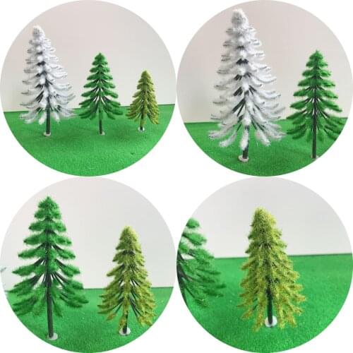 2019 landscape train scene model material Christmas tree, DIY simulation Christmas tree many colors
