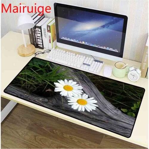 Mairuige Game Accessories Landscape Two Daisy Pattern Wireless Charging Mouse Pad Desk Mat MousePad Gaming Desk