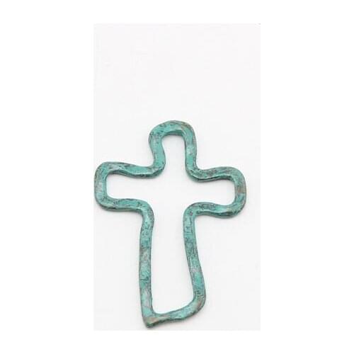 Beadsland 5pcs a packet do old vintage cross pendat trendy abstract cross pendant DIY necklace handbag keychain cross accessory