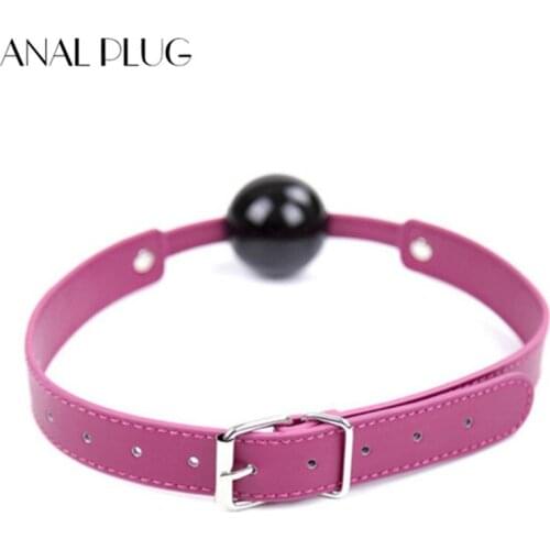 Bondage Lockable Mouth Solid Silicone Ball Gag Sex Toys Sexy Restraints Hot Sale Mouth Plug Gag For Slave Adult Games