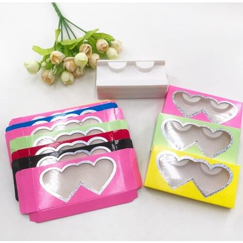 Cheap False Eyelash Packaging Custom Packaging for 25mm Long Dramatic Soft Mink Lashes White Pink Lash Box