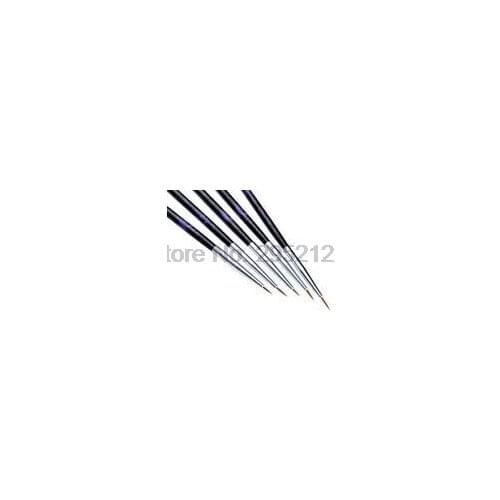 By dhl or ems 200sets 5pcs/set Nail Art Brushes Black Print Acryl Brush Nail Pull Pen Nail Tools 3D Drawing Nail Gel Brush new