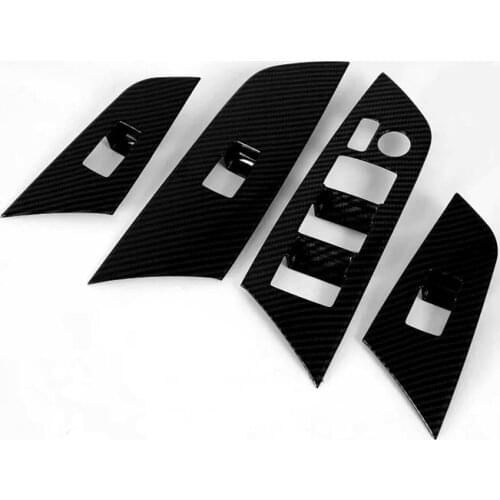 For TOYOTA Prius 2019 2020 LHD Car Interior Door Window Lift Glass Switch Buttons Cover Molding Sticker Car-Styling Accessories