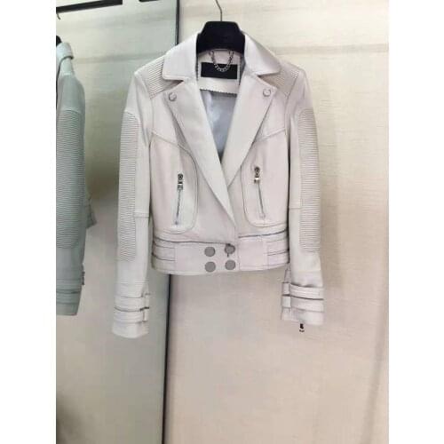 ENLAISHINA Women's White Jackets
