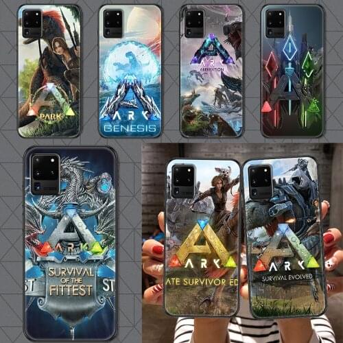 Game ARK Survival Evolved Phone case For Samsung Galaxy Note 4 8 9 10 20 S8 S9 S10 S10E S20 Plus UITRA Ultra black 3D cover soft
