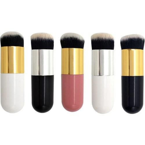 Makeup brush Foundation blush brush plastic handle bottom powder brush portable BB cream powder powder beauty dressing tool
