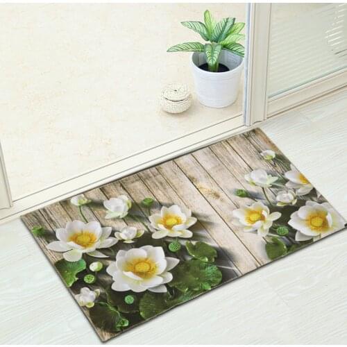 3D Printed Entrance Doormat Kitchen Mat Anti-Slip Living Room Balcony Bathroom Washable Rug Mats Home Carpet Bedroom Decoration