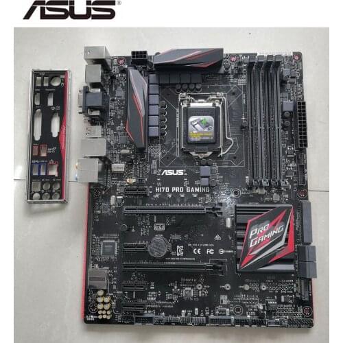 Desktop motherboard ASUS H170 PRO GAMING for intel H170 LGA1151 DDR4 Used mainboard PC