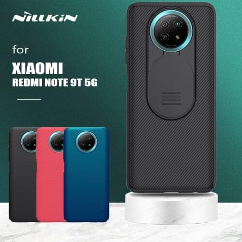 Nillkin for Xiaomi Redmi Note 9T 5G Camshield Cover Slide Camera Protection Textured Slim PC Case for Xiaomi Redmi Note 9T 5G