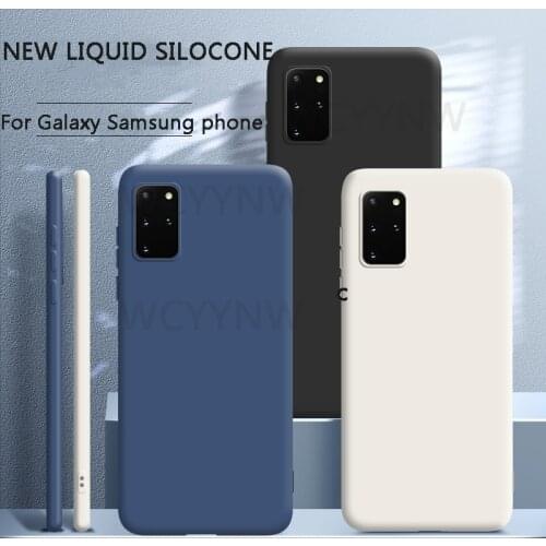 New Original Liquid Silicone Soft Case For Galaxy Samsung S10 20 Plus Ultra FE Note10 20 Lite A10 A12 A21S A51 A70 A71 A72 A81