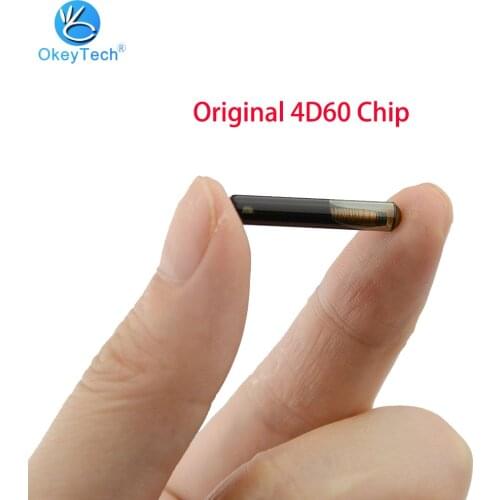 OkeyTech 5Pcs/lot Original 4D60 Glassy Transponder Key Chip For Ford Connect Fiesta Focus Blank 4D 60 Transponder Auto Key Chips