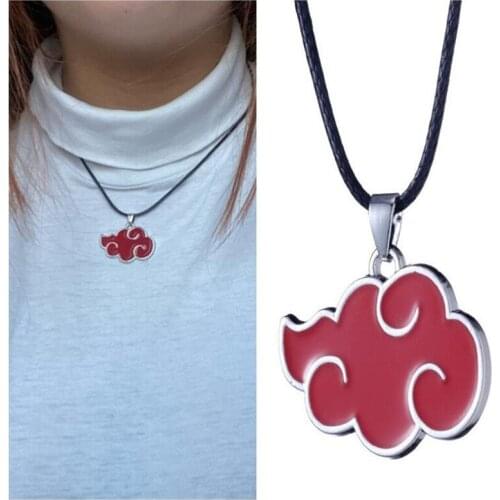 Cosplay Necklace Red Cloud Pendant necklaces for women men Japan Anime Jewelry fj053