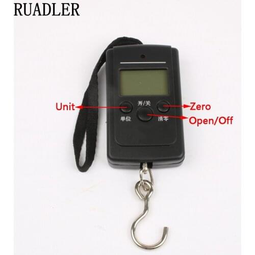 Portable electronic hook Mini digital scales 40Kg *1g luggage parcel express weighing scale