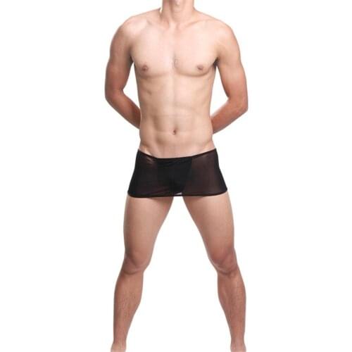 Sexy man boxers black and white color