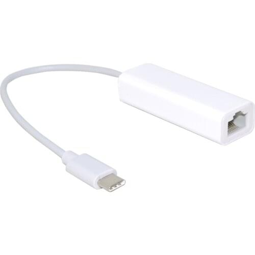 USB-C Type C Male to 100Mbps Ethernet Network LAN Adapter for Apple Macbook & Laptop PC