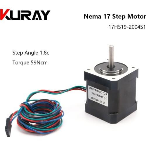 Kuray 2 Phase Nema 17 Stepper Motor 59N.cm 1.8A 4 Wire Shaft Diameter 5mm For 3D Printer And CNC Engraving Milling Machine