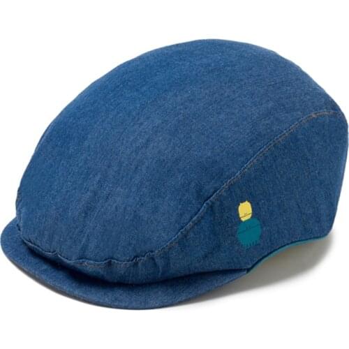 Blue Autumn Berets Cotton Newborn Caps Baby Children Accessories Adjust Hat Kids Party Top Dress KB-MZ118